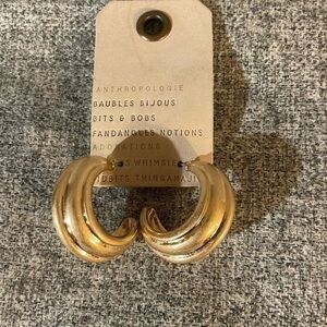 Anthropologie Hooped Earrings. NEW